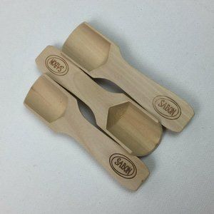 Sabon Wood Scoop Set 3 Wooden Spoon Scrub Bath